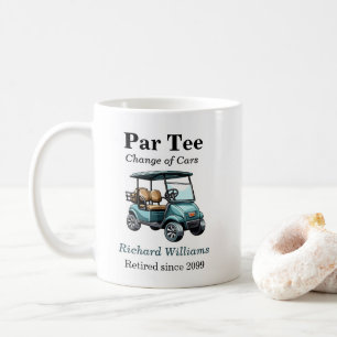 Ruhestand Golf Cart Par T-Shirt Themed Kaffeetasse