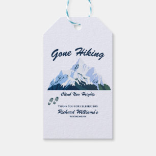 Ruhestand Gone Wandern Snowy Mountains Happy Trail Geschenkanhänger