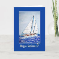 Ruhestand Herzlichen Glückwunsch an Sailboat