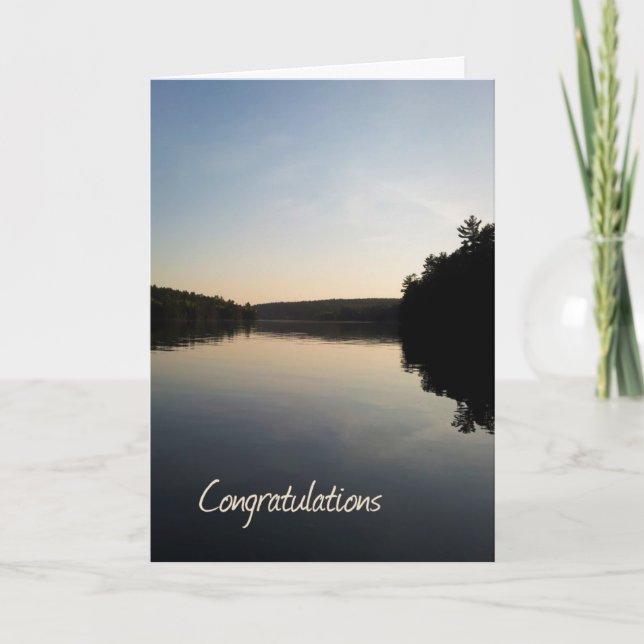 Ruhestand Herzlichen Glückwunsch Card Lake at Suns Karte (Vorderseite)