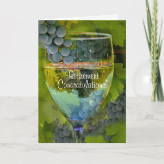 Ruhestand Herzlichen Glückwunsch Wein Spaß Karte