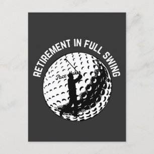 Ruhestand in Full Swing Funny Spaß T - Shirt Keyer Postkarte