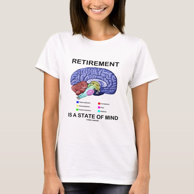Ruhestand ist ein Staat des Verstandes T-Shirt (Vorderseite)