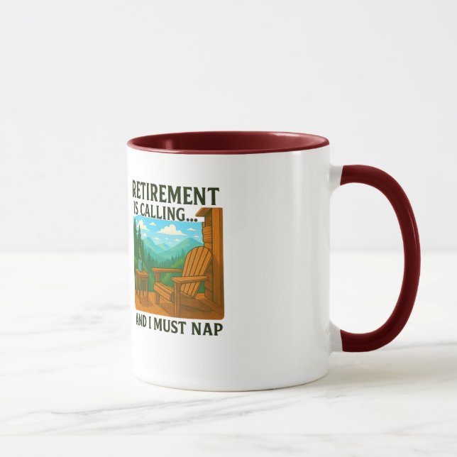 ☕ Ruhestand ist Rufen... und ich muss Nickerchen - Tasse (Rechts)