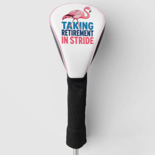 Ruhestand mit Humor - Lustiger Flamingo  Golf Headcover