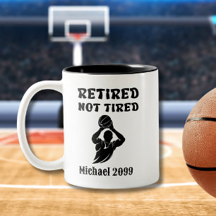 Ruhestand nicht "Müde"-Aktionskorb-Player Zweifarbige Tasse