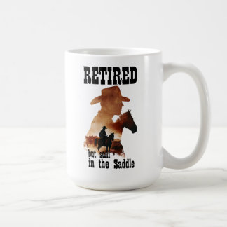 Ruhestand noch im Sattel-Western-Ruhestand Kaffeetasse