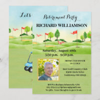 Ruhestand Party Foto Golf Party