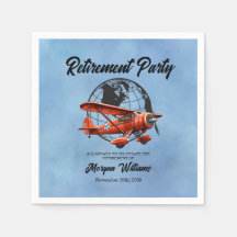 Ruhestand Party Globe Travel Flugzeug Orte