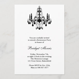 Ruhestand Party White Grand Ballroom Einladung