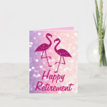Ruhestand pink flamingo Benutzerdefinierter Text G