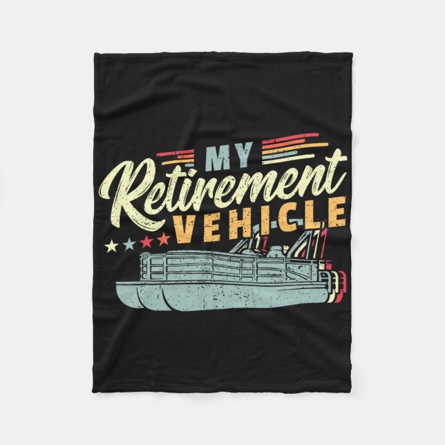 Ruhestand Pontoon Boat Captain I Old Man Pontoon Fleecedecke (Vorderseite)