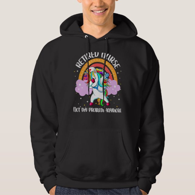 Ruhestand Rn Nursing Magical Unicorn Regenbogen Hoodie (Vorderseite)