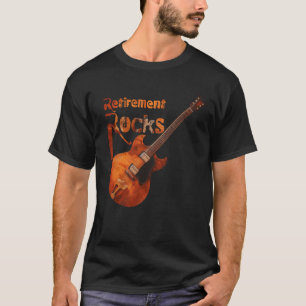 Ruhestand rockt elektrische Gitarre alter Rocker M T-Shirt