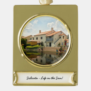 Ruhestand - Solivita Village Center Kissimmee FL Banner-Ornament Gold