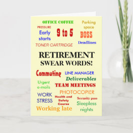 Ruhestand Swear Words! - Bild hinzufügen Karte