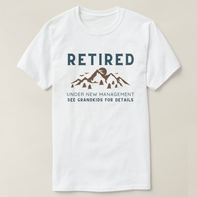 Ruhestand unter neuem Management, sonnige Ruhestan T-Shirt (Design vorne)