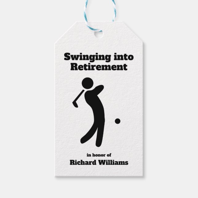 Ruheständiger Golf-Player in Ruhestand Geschenkanhänger (Vorderseite)