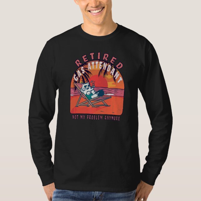 Ruheständiges Gas Vintage Ruhestand T-Shirt (Vorderseite)