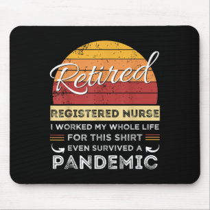 Ruheständische Krankenschwester arbeitete mein gan Mousepad
