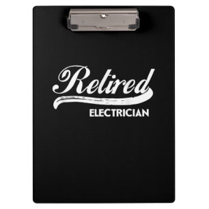 Ruheständischer Elektro-Party-Geschenk Klemmbrett