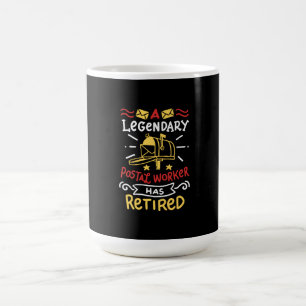 Ruheständler Postangestellter Briefträger Ruhestan Kaffeetasse
