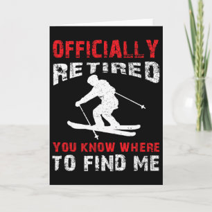 Ruheständler Skifahrer Ruhender Skiliebhaber Rentn Karte