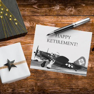 Ruheständler Warbird Pilot WWII Flugfoto Postkarte