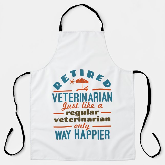 Ruheständlerin für Veterinärwesen Schürze (Vorderseite)