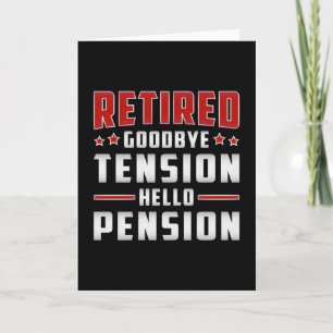 Ruheständlerin Großvater Rereifen Funny Geschenk Karte