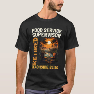 Ruheständlicher Lebensmitteldienst - Niedrige Alte T-Shirt