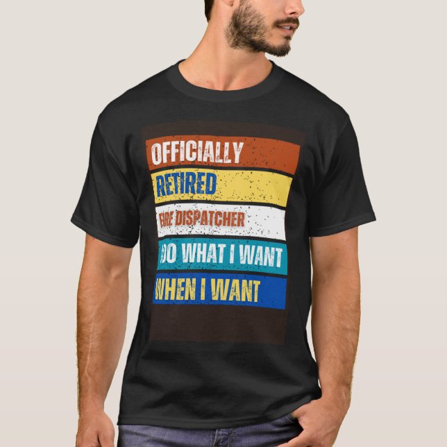 Ruheständliches Feuer, das vom Feuerwehrmann entso T-Shirt (Vorderseite)