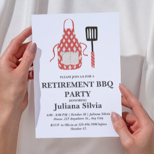 Ruhestands-BBQ-Party Einladung