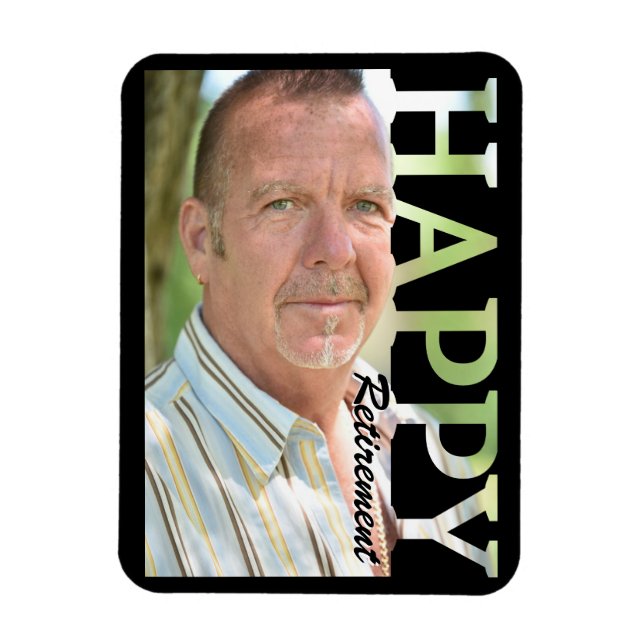 Ruhestands-Foto-Magnet | Personalisiertes Geschenk Magnet (Vertikal)