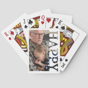 Ruhestands-Foto-Spielkarten   Personalisierte Ruhe Spielkarten