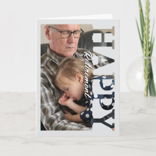 Ruhestands-Fotokarte   Personalisierter Ruhestand Karte