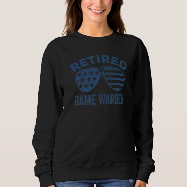 Ruhestands-Oldtimer-Sonnenbrille USA-Flagge Männer Sweatshirt (Vorderseite)