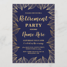 Ruhestands-Party laden Einladung