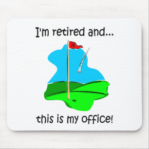 Ruhestands-Spaß für Golfspieler Mousepad