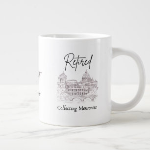 Ruhestands-Tasse Geschenk für Reisende Jumbo-Tasse