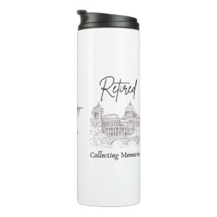 Ruhestands-Tasse Geschenk für Reisende Thermosbecher