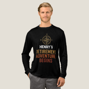 Ruhestandsabenteuer beginnt, pensioniert Tri-Blend shirt