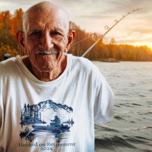 Ruhestandsfischerei Opa Alte ältere Rentner Vater T-Shirt