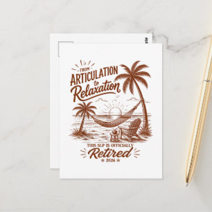 Ruhestandsformular Artikulation zur Entspannung 20 Postkarte