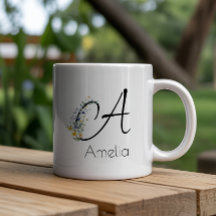 Ruhestandsgeschenk Arbeitgeber monogramm Aquarell
