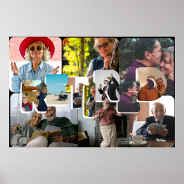 Ruhestandsgeschenk, lustige Foto-Zeitleiste Poster