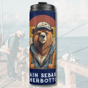 Ruhestandsgeschenke mit Vintage-Bär für Fischervat Thermosbecher