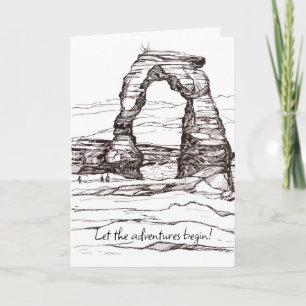 Ruhestandsglückwünsche Delicate Arch Abenteuer Karte