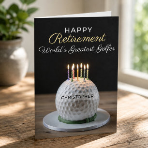 Ruhestandskarte 'Bester Golfer der Welt' Karte