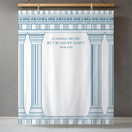 Ruhestandsparty in Blau Wandteppich